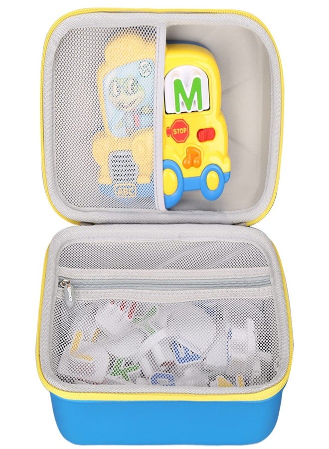 Aproca Hard Storage Travel Case for Leapfrog Fridge Phonics Magnetic Letter Set (Blue-Yellow Zipper) (Case Only) - Image 1